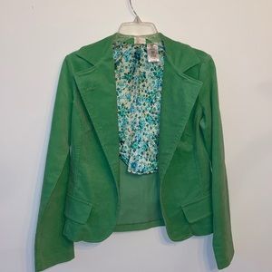 No boundaries green blazer jacket. Juniors M (7/9)